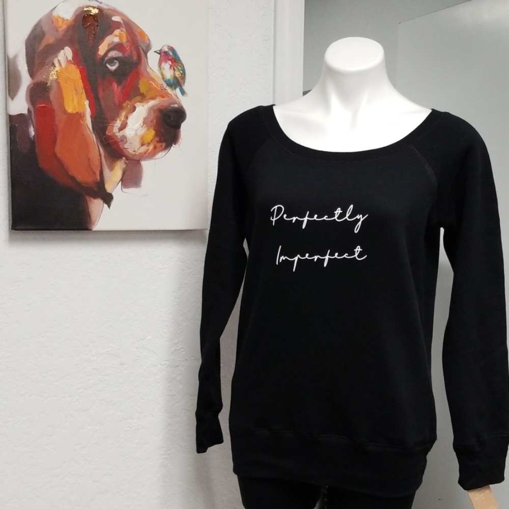 Black long sleeve pullover sweater